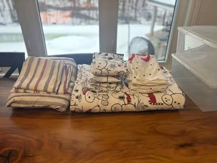 Photo of free Queen size Sheets/Duvet Cover (Kanata Lakes) #1