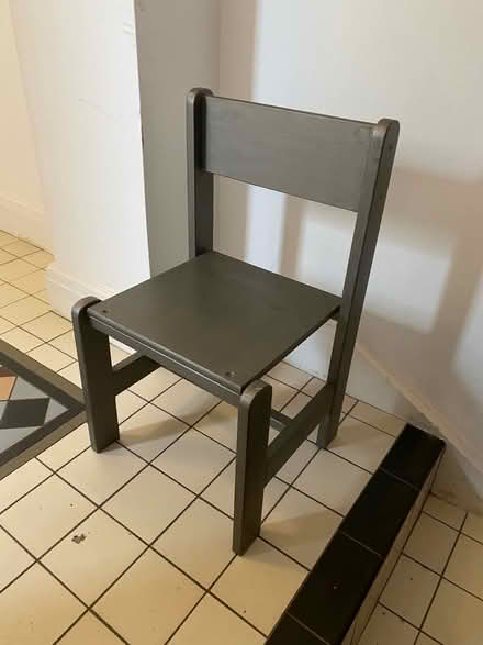Photo of free Child’s chair, silver, wood (Maidenhead SL6) #1