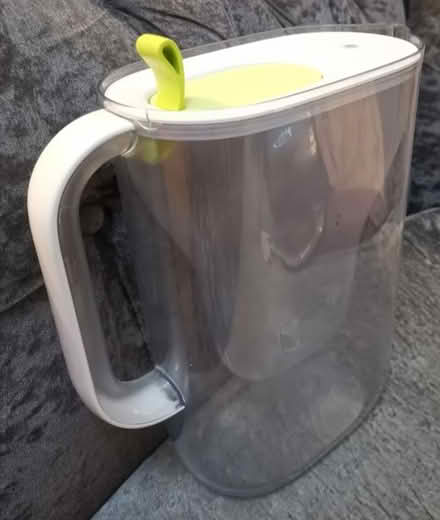 Photo of free Clear jug, white lid (Broomhill S10) #1