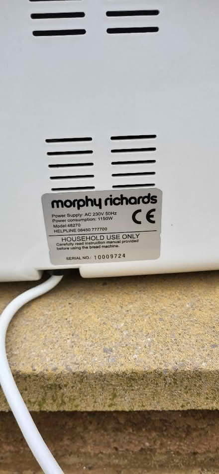 Photo of free Bread making machine (Rainford Junction WA11) #3