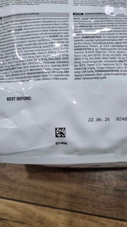 Photo of free Royal Canin hepatic dry dog food (Patchway) #2