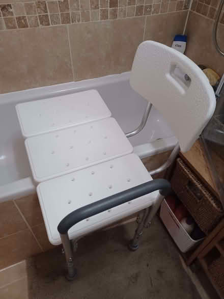 Photo of free Bath transfer bench PLEASE CHECK JUNK MAIL FOR MESSAGES (Debden IG10) #2
