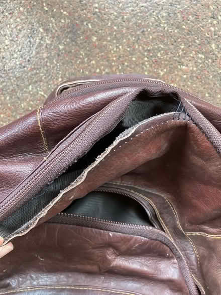 Photo of free Leather backpack, needs repair (Ballard) #3