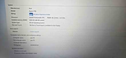 Photo of free Acer aspire Windows 7 laptop (Trowbridge BA14) #2