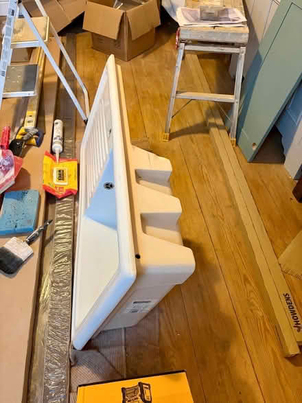 Photo of free White enamel kitchen sink (Combe Down) #2