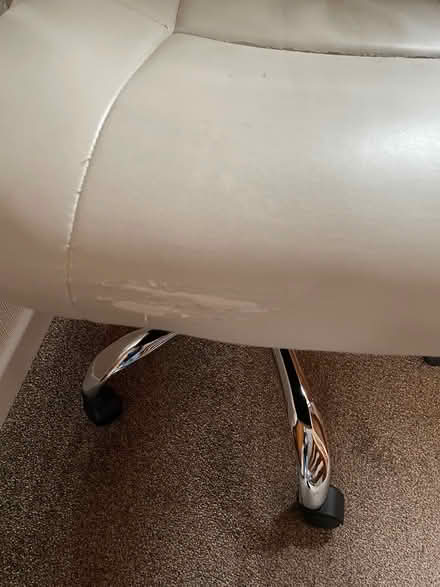 Photo of free Home office chair cream leather (Dyson perrins -wR14) #2