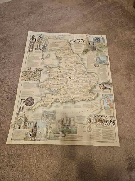Photo of free map of medieval england (North Denton (288 & 2164)) #2
