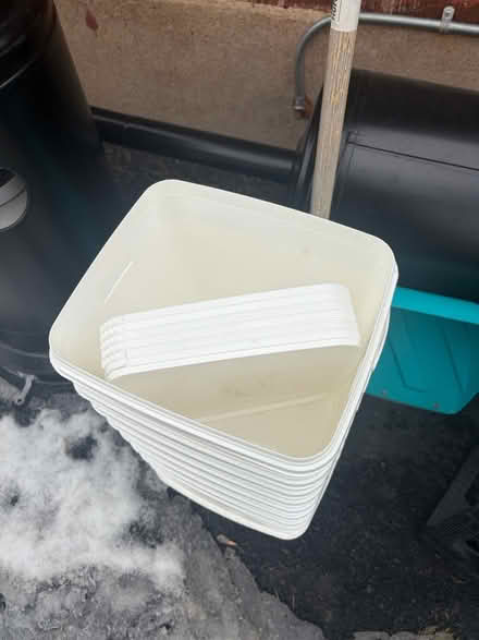 Photo of free 8 Square buckets with 6 lids (K1Y) #2