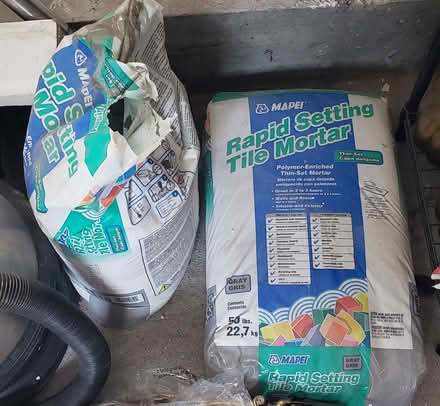 Photo of free Quick setting tile mortar (Gainesville) #1