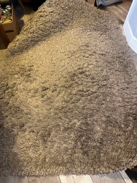 Photo of free Grey Longhaired Rug (SE18 4GE) #1