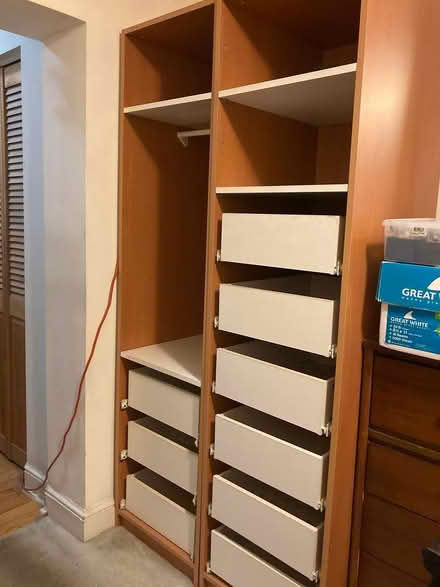 Photo of free Ikea Shelves with drawers (Dupont Circle) #1
