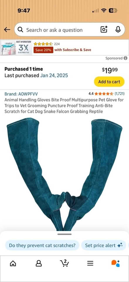 Photo of free Animal Handling Gloves (Larkspur ca) #1