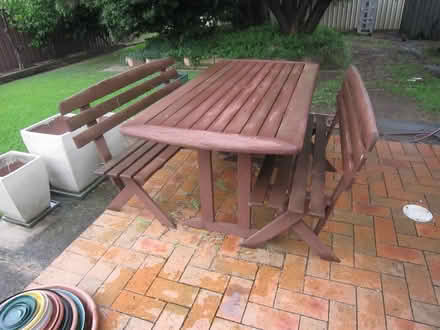Photo of free Outdoor table and benches (Blacktown near station) #1