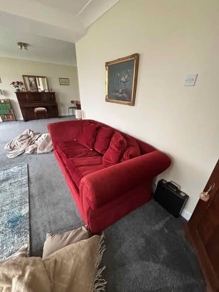 Photo of free Two chenille sofas, 3 seater and 2 seater (Scholes LS15) #2