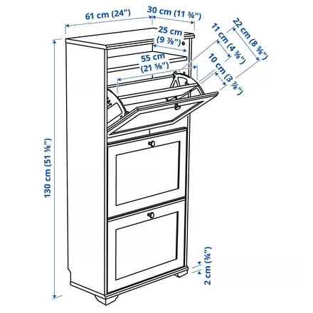 Photo of free Slightly broken IKEA Brusali shoe cabinet (Corstorphine EH12) #3