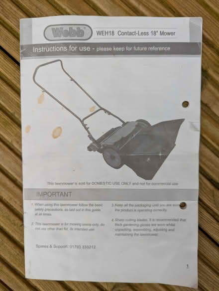 Photo of free Mower (Hitchin SG5) #2