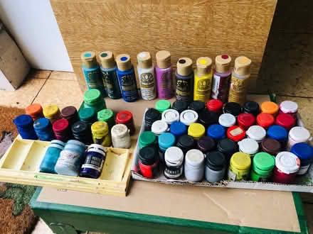 Photo of free Assorted pots of craft paints (By Oakleigh Park station EN4) #2
