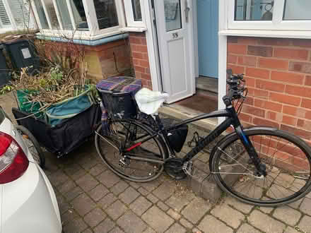 Photo of rear bike reflectors (red) / high viz tape (Alcester Lanes End B14) #1