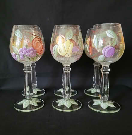 Photo of free Painted Fruit Glasses (Crescent Park) #2