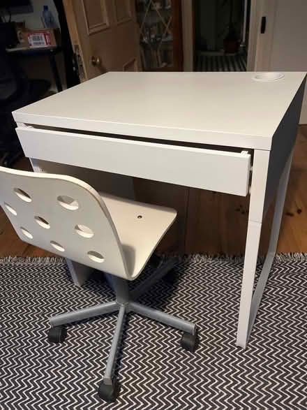 Photo of free Small desk and chair Ikea (Dundrum) #1
