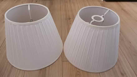 Photo of free 2 x white lampshades (SW11) #2