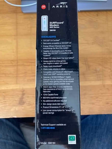 Photo of free Motorola Arris Modem SB6183 (Upper West Side) #2