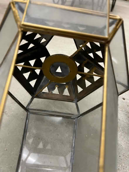 Photo of free Two gold, glass lampshades (KT9) #2