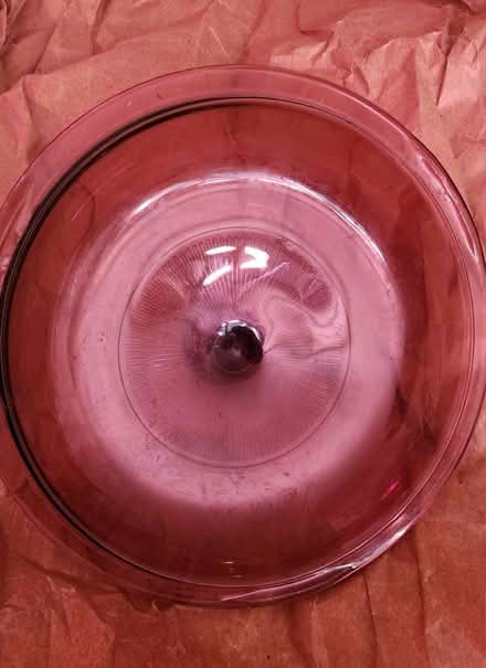 Photo of free Pyrex visions cranberry glass lid (Danforth and Greenwood) #2