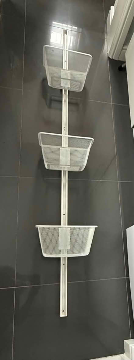 Photo of free Ikea wire baskets and wall rail (Bedford) #1
