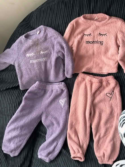 Photo of free Girl fleece pajamas 3-5years (Levenshulme M19) #1