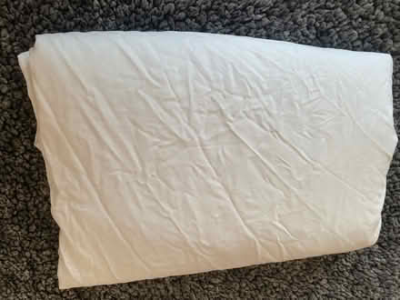 Photo of free King size white bed sheet (Gosport PO12) #1