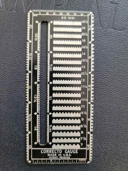 Photo of free stamp perforation gauge (North Oakland) #1