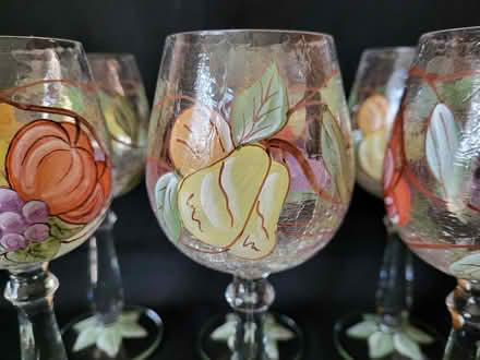 Photo of free Painted Fruit Glasses (Crescent Park) #1