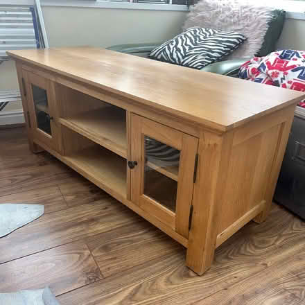 Photo of free Oak TV cabinet (Bath BA2 near Bath City Farm) #1