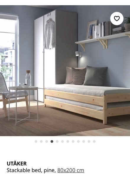 Photo of free UTÅKER Stackable bed, pine (Marston OX3 0) #2