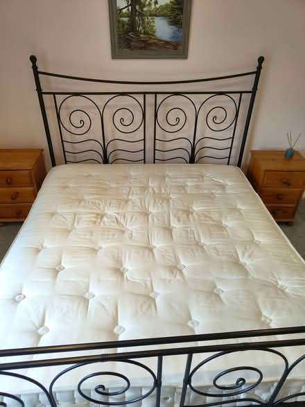 Photo of free Super king size bed and mattress (Thames Ditton) #2