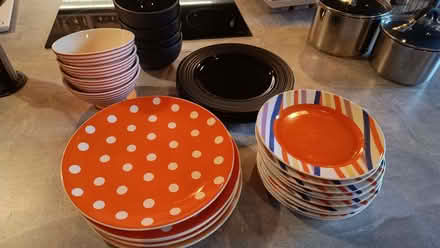 Photo of free Various plates, mainly orange (Watchfield SN6) #1