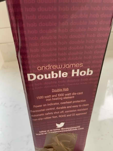 Photo of free Andrew James Double Hob (Shenley WD7) #2