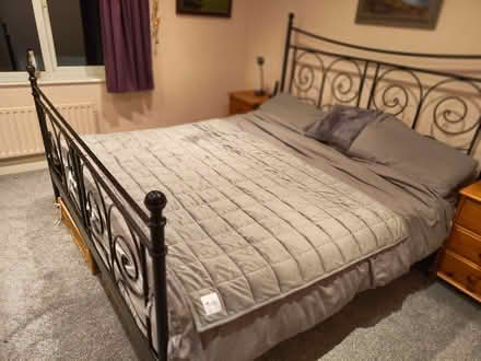 Photo of free Super king size bed and mattress (Thames Ditton) #3