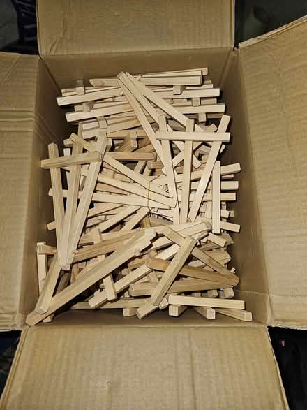 Photo of free Small wooden 6" easel stands (Hest Bank.) #1