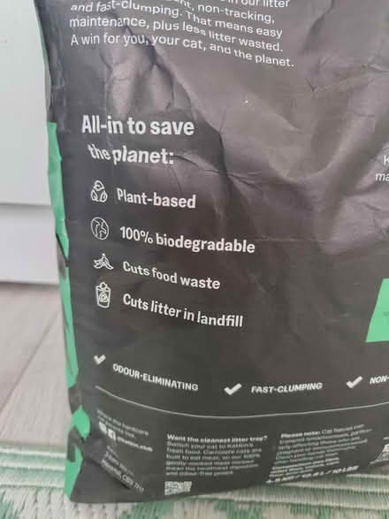 Photo of free Eco Cat litter x 1 bag (Tooting, SW17) #4