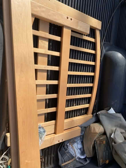 Photo of free single hardwood bedframe (Ashby & Sacramento) #1