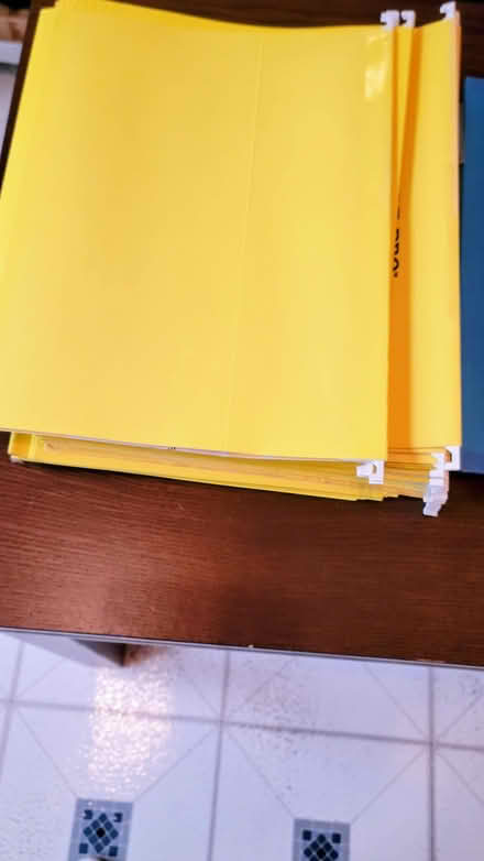 Photo of free Yellow Hanging Folders (Brooklyn, Kings Plaza Vicinity) #1