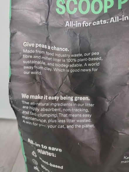Photo of free Eco Cat litter x 1 bag (Tooting, SW17) #3
