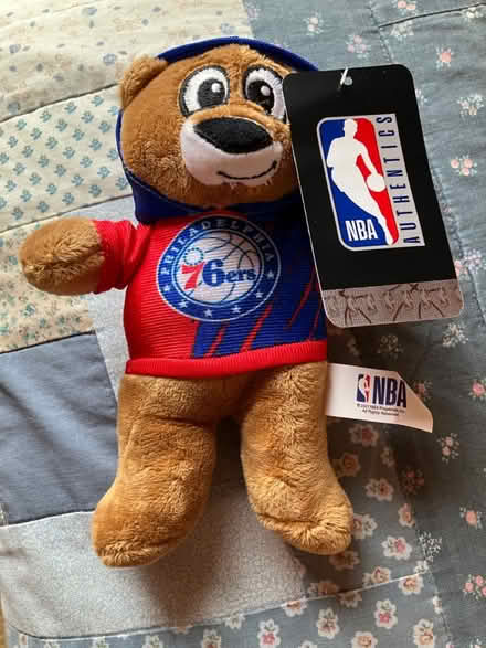 Photo of free 76ers Stuffed Bear - New (Kintnersville PA - Upper Bucks) #1