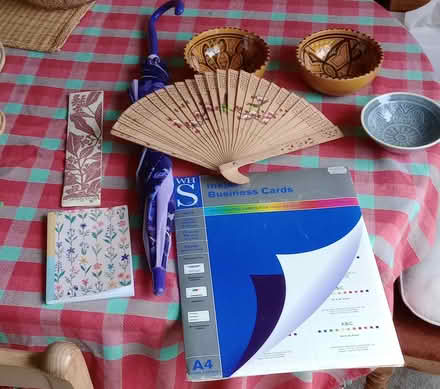 Photo of free Child's umbrella, Small pots, Inkjet Business Cards, Fan etc (The Wells KT18) #1