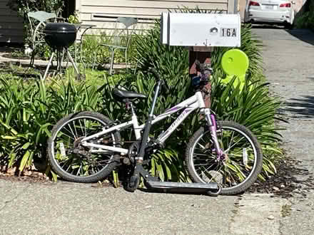Photo of free 16-inch girl toddler bike & scooter (16 Octavia street San Rafael) #1
