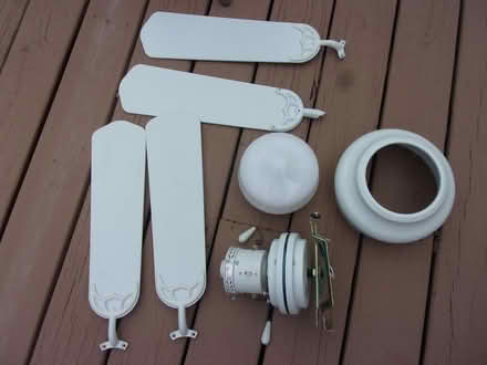 Photo of free White Ceiling Fan Parts (Piscataway, Nelson Avenue So.) #3