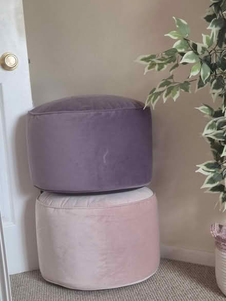 Photo of free 2 footstools/pouffes (Drayton PO6) #1