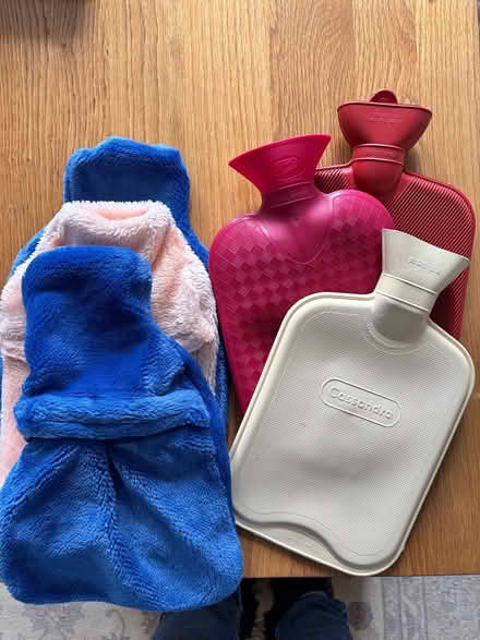 Photo of free 3 hot water bottles + covers (Teddington Tw11) #1